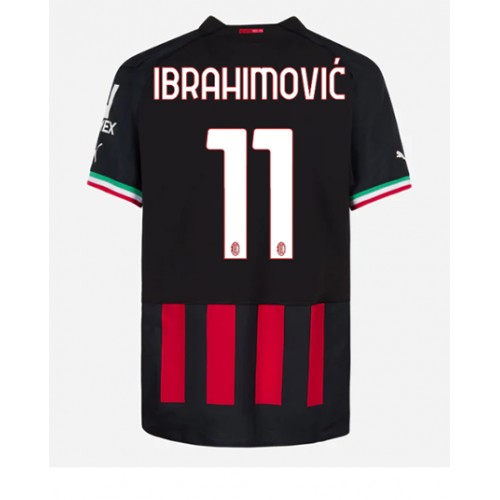 Fotbalové Dres AC Milan Zlatan Ibrahimovic #11 Domácí 2022-23 Krátký Rukáv